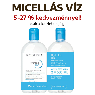 Micellás víz 5-27% kedvezménnyel