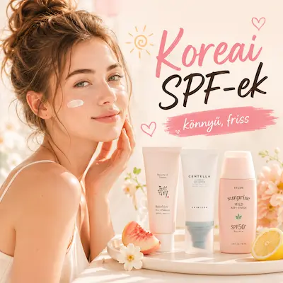 koreai SPF fényvédők